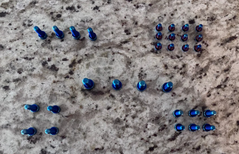 titanium bolt kit for super 73 RX